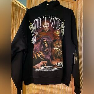 Darc Sport Black 'Wolves' Graphic Hoodie